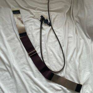 Brown studded belts (2) BCBG and Forever 21